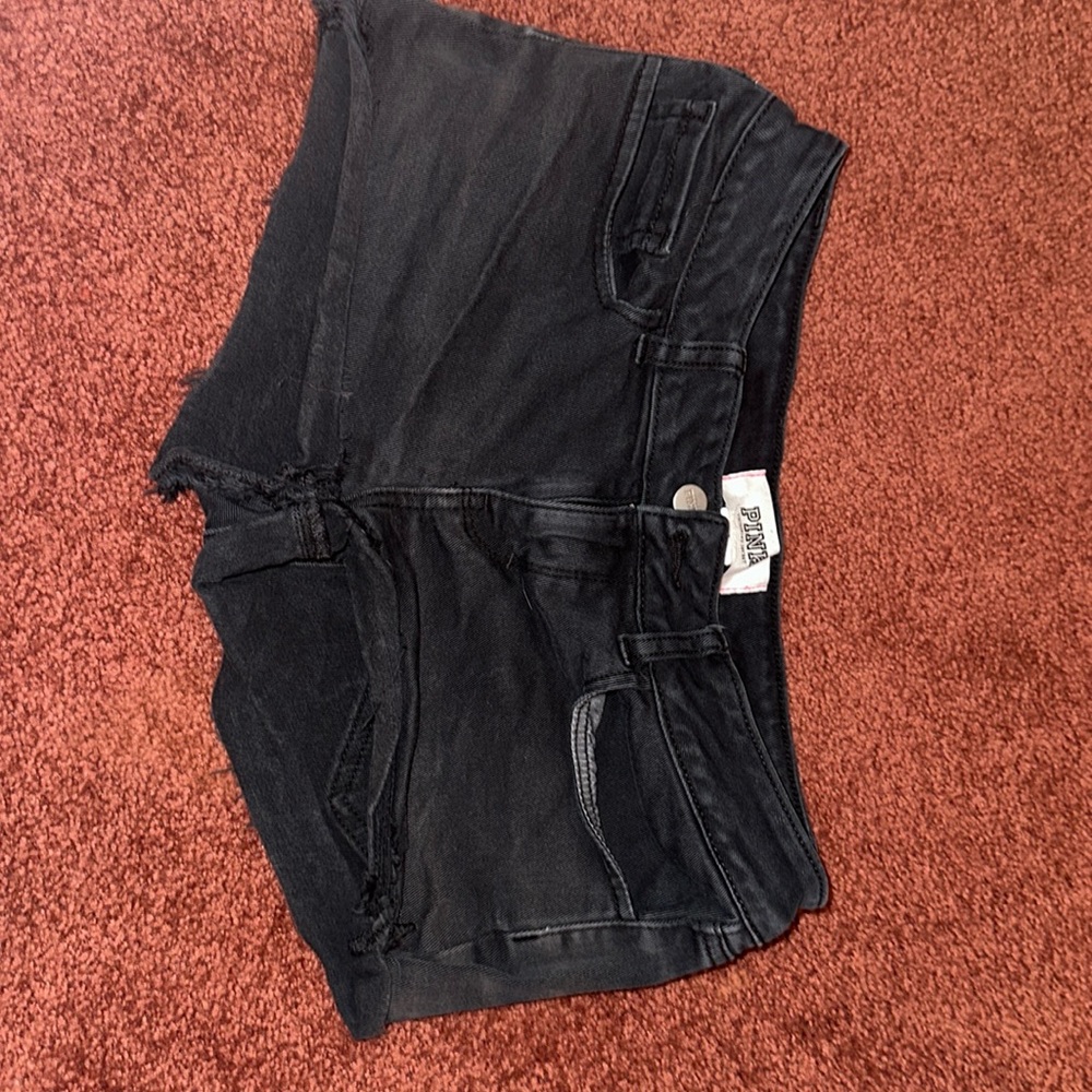 pink victorious secret jean shorts